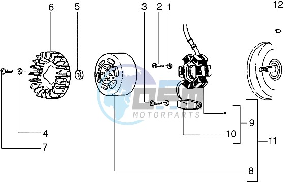 Flywheel magneto