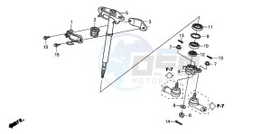 TRX500FPE drawing STEERING SHAFT