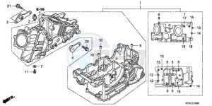 VTR2509 Australia - (U / MK) drawing CRANKCASE