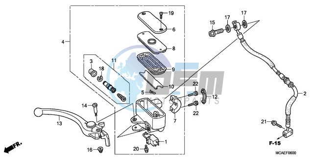 FRONT BRAKE MASTER CYLINDER