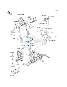 VN 1600 D [VULCAN 1600 NOMAD] (D1) D1 drawing FRAME FITTINGS