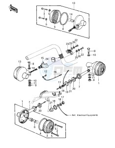 KZ 650 E [LTD] (E1) [LTD] drawing TURN SIGNALS