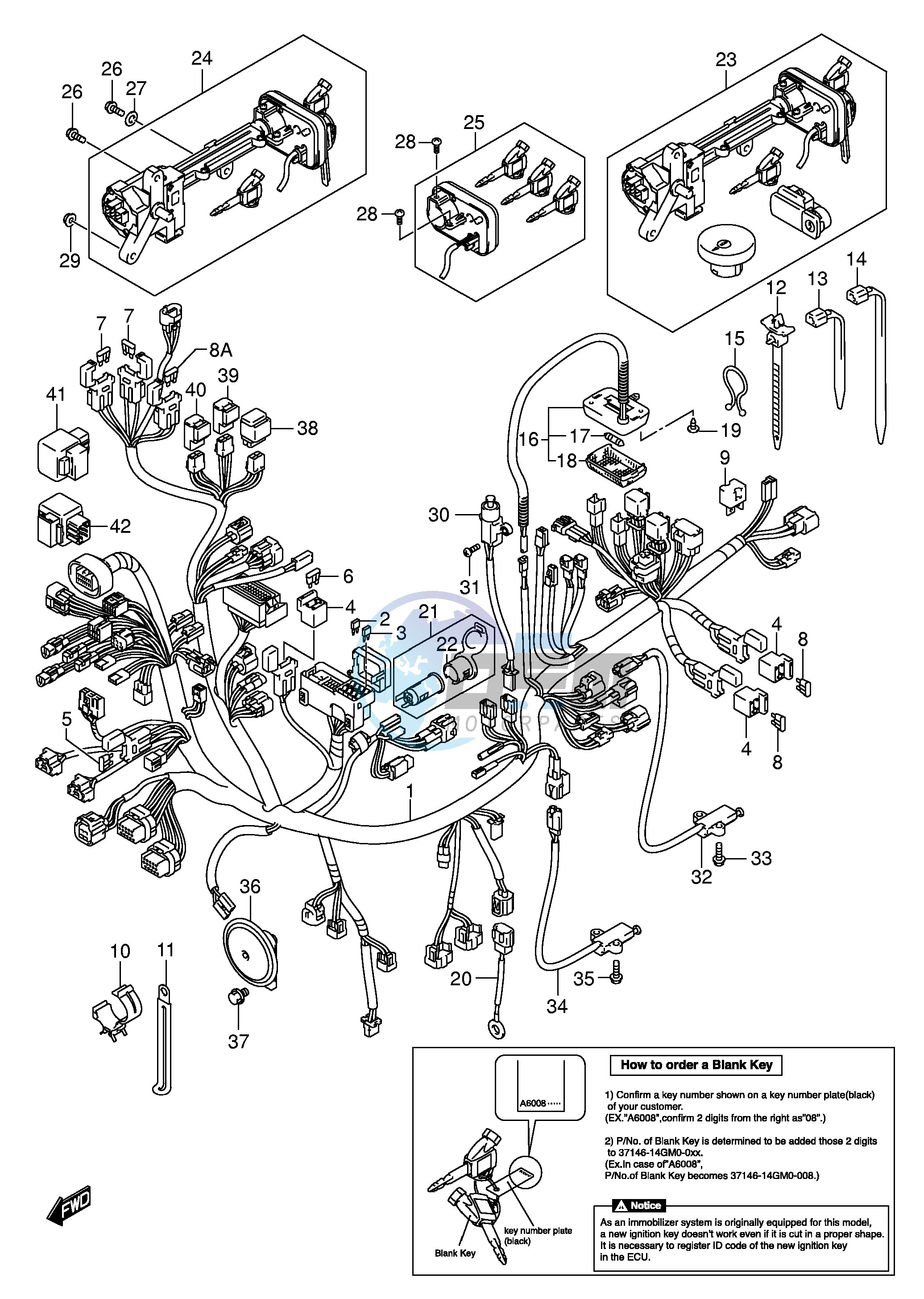 WIRING HARNESS (AN650AK5 IMOBI)