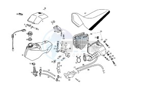 SENDA SM X-RACE - 50 CC VTHSR2A1A drawing FUEL TANK