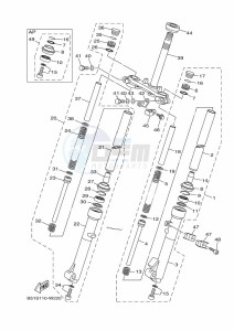 TT-R110E TT-R110 (BMAB) drawing FRONT FORK