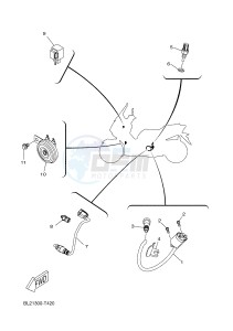 YP125RA X-MAX 125 ABS (BL21 BL21 BL21 BL21) drawing ELECTRICAL 2