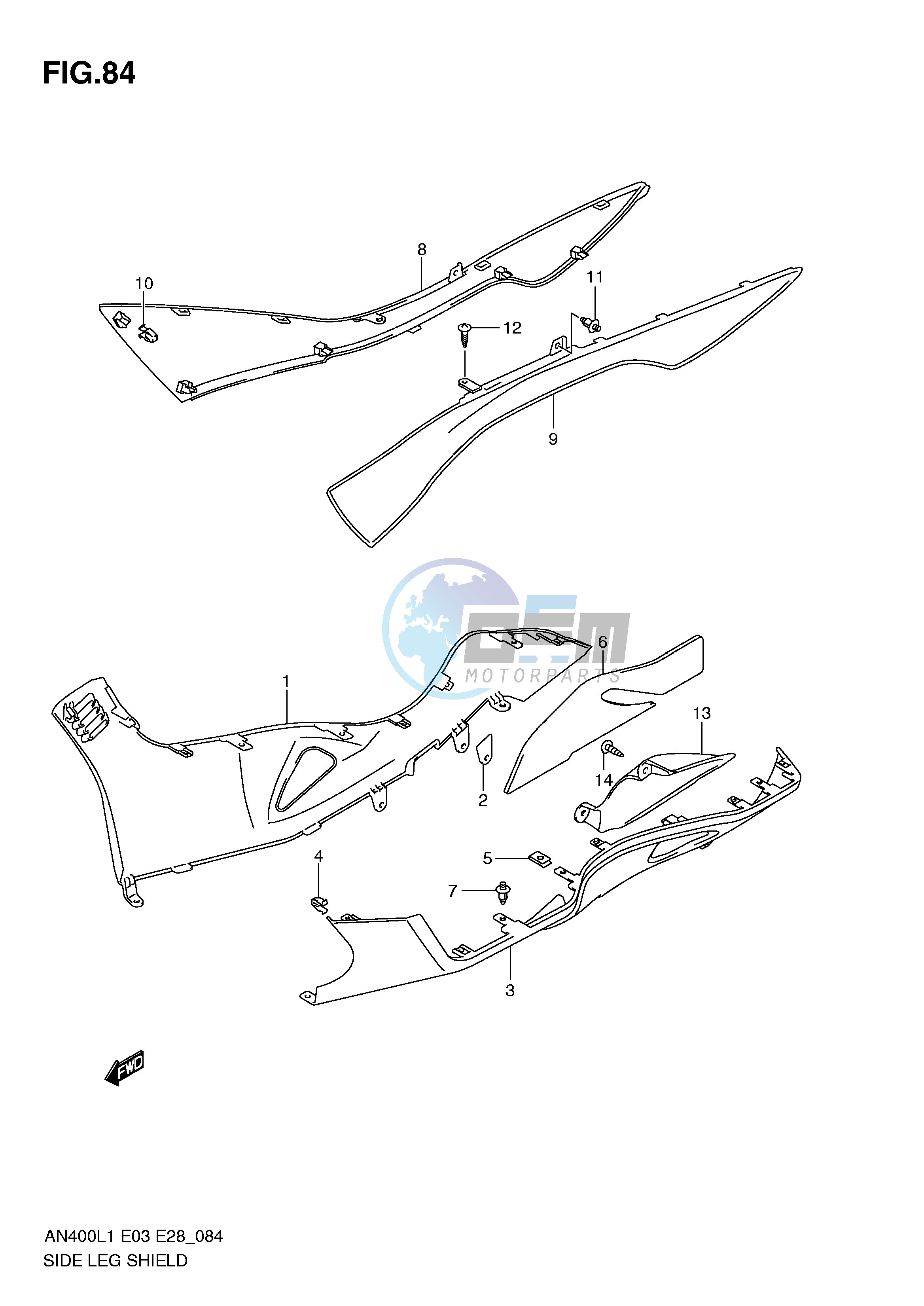 SIDE LEG SHIELD (AN400AL1 E33)