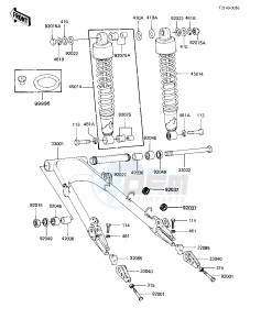 KZ 1000 K [LTD] (K1-K2) [LTD] drawing SWING ARM_SHOCK ABSORBERS