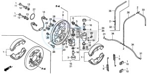 TRX350TM FOURTRAX 350 drawing FRONT BRAKE PANEL