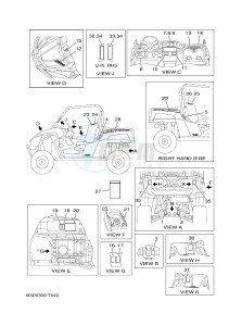 YXE700 YXE70WPAJ WOLVERINE R (B3D5) drawing EMBLEM & LABEL 1