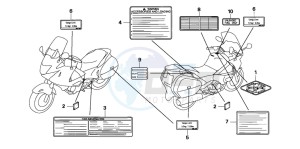 NT700V drawing CAUTION LABEL