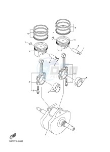 XVS950CU XVS950R ABS XV950 R-SPEC (2DXL) drawing CRANKSHAFT & PISTON