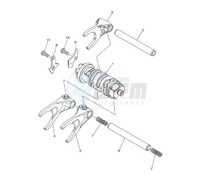 XTZ SUPER TENERE 1200 drawing SHIFT CAM AND FORK