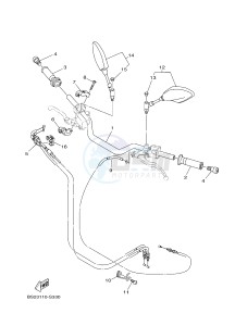 MTN850 MTN-850-A MT-09 ABS (BS29) drawing STEERING HANDLE & CABLE