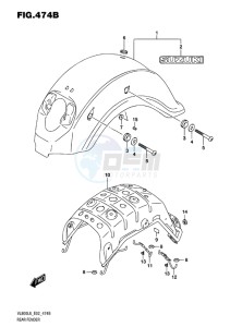 VL800 INTRUDER EU drawing REAR FENDER