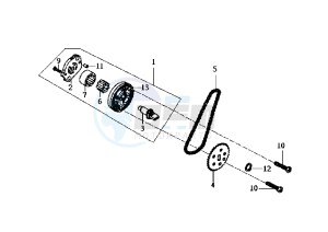 JOYRIDE - 200 cc drawing OIL PUMP