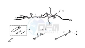 GTS 125I drawing WIRING HARNASS