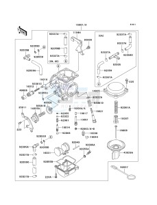 KL 650 A [KLR650] (A15-A19) [KLR650] drawing CARBURETOR