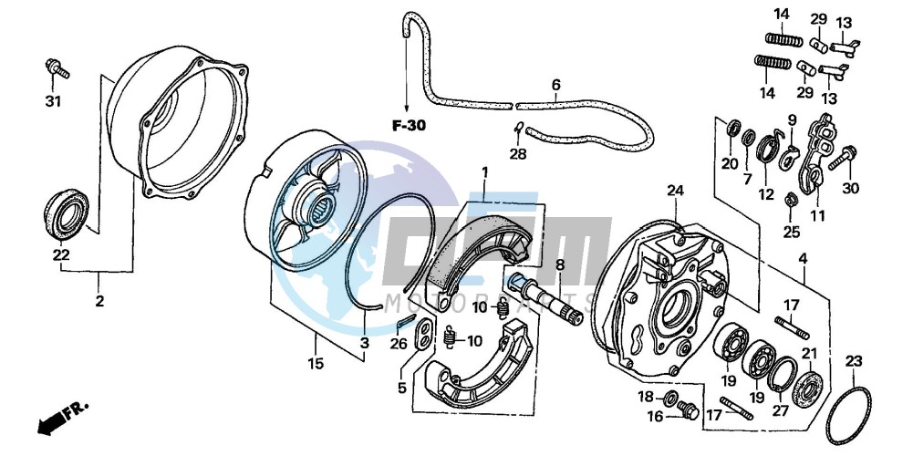 REAR BRAKE PANEL