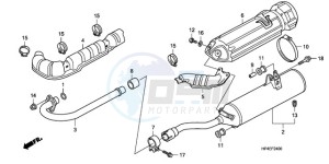 TRX420FE9 Australia - (U / 4WD) drawing EXHAUST MUFFLER