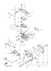 XVS1300A MIDNIGHT STAR (11C9) drawing TAILLIGHT