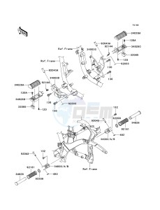 VN 900 C [VULCAN 900 CUSTOM] (7F-9FA) C8F drawing FOOTRESTS