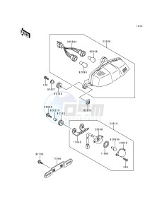 ZX 600 F [NINJA ZX-6R] (F1-F3) [NINJA ZX-6R] drawing TAILLIGHT-- S- -