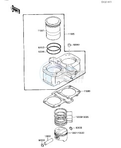 EX 500 A [EX500] (A1-A3) [EX500] drawing CYLINDER HEAD