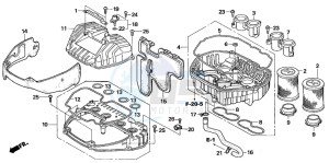 CBR1000RR drawing AIR CLEANER (CBR1000RR6/7)