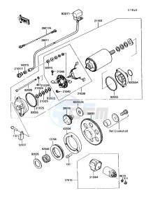 VN750 A [VULCAN 750] (A6-A9) [VULCAN 750] drawing STARTER MOTOR