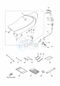 XSR700 MTM690-U (BJW1) drawing SEAT