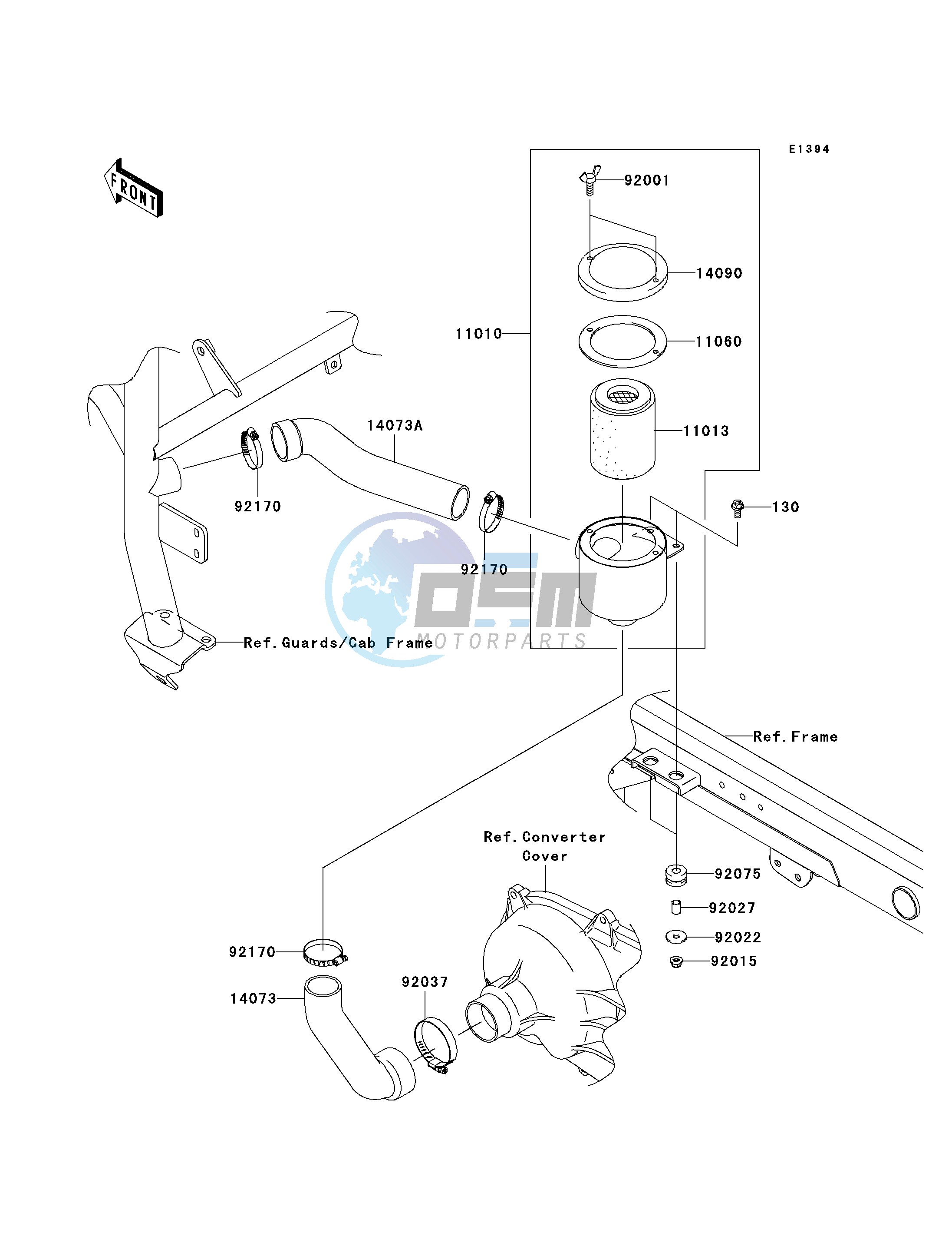 AIR CLEANER-BELT CONVERTER