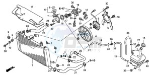 CBF1000 drawing RADIATOR