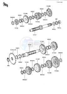 KDX 175 A [KDX175] (A2-A3) [KDX175] drawing TRANSMISSION -- 81-82 A2_A3- -