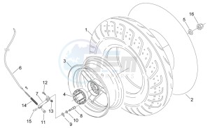 Sonic 50 H2O drawing Rear Wheel