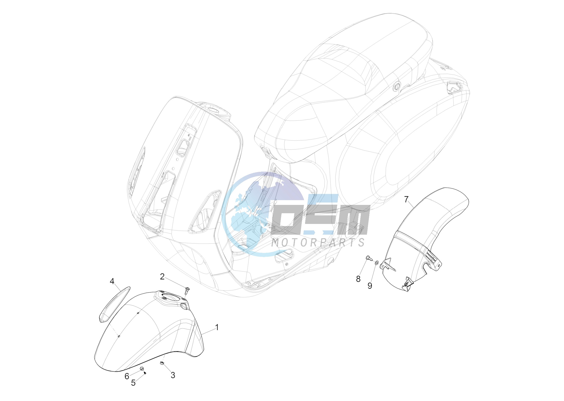 Wheel housing - Mudguard