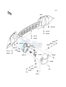 KAF 400 A [MULE 610 4X4] (A6F-AF) AAF drawing HEADLIGHT-- S- -