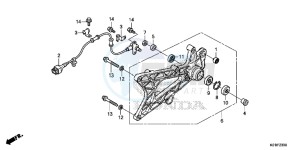 SH125DSE SH125DS UK - (E) drawing SWINGARM