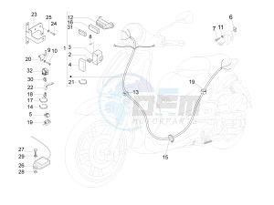 Beverly 500 Cruiser e3 2007-2012 drawing Main cable harness