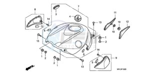 CBR1000RAA UK - (E / ABS MKH) drawing TOP SHELTER