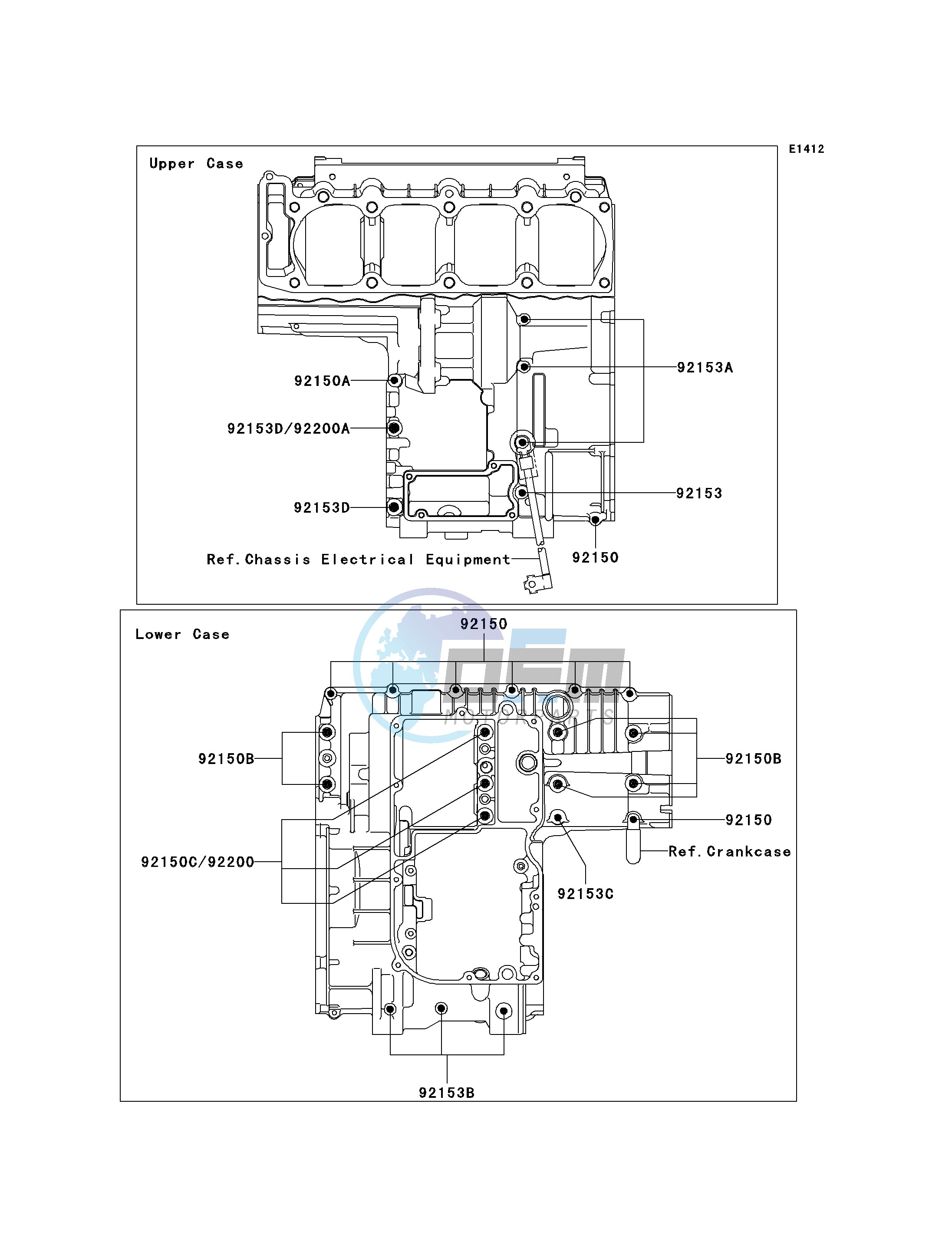 CRANKCASE BOLT PATTERN