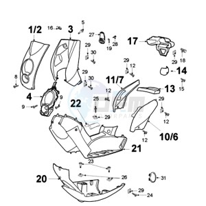 LUDIX 14 P RO 4T EU drawing COWLING