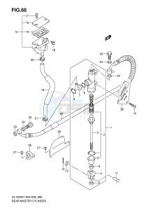 DL1000 (E3-E28) V-Strom drawing REAR MASTER CYLINDER