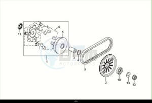 X'PRO 50 (XE05W4-EU) (E5) (M1) drawing MOVABLE DRIVE FACE ASSY