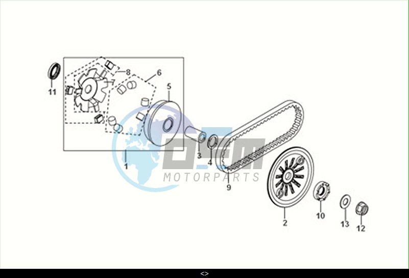 MOVABLE DRIVE FACE ASSY