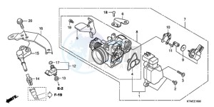 SH300A9 F / ABS CMF TBX drawing THROTTLE BODY