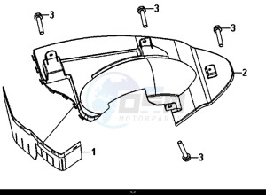 ALLO 50 (45 KM/H) (AJ05WA-EU) (L8-M0) drawing REAR FENDER REAR INNER FENDER