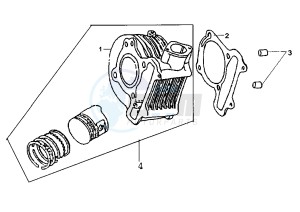 ATTILA - 150 cc drawing CYLINDER