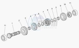 Griso V 1100 IE IE drawing Primary gear shaft