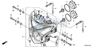 VFR1200XD CrossTourer - VFR1200X Dual Clutch 2ED - (2ED) drawing HEADLIGHT